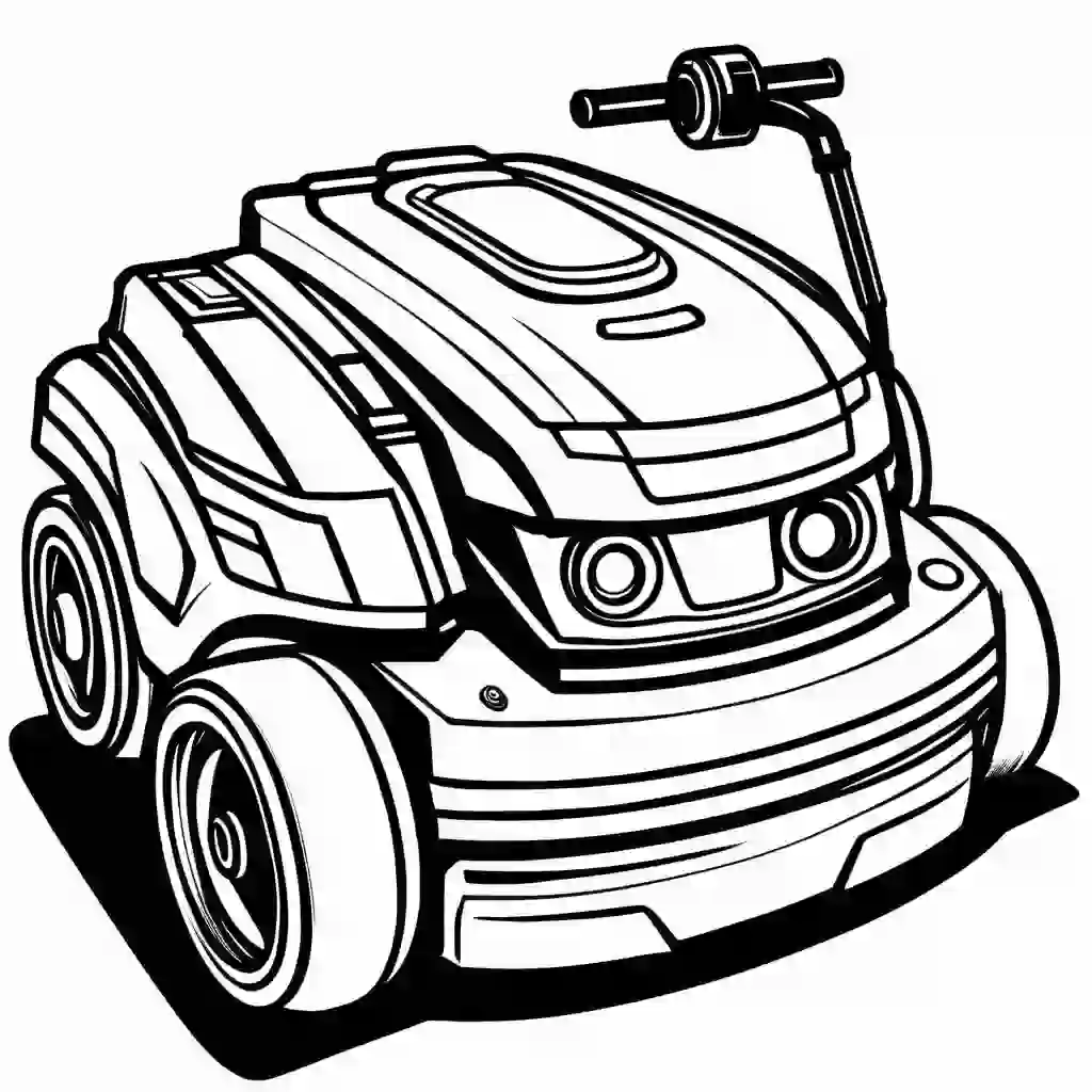 Robotic Mower coloring pages
